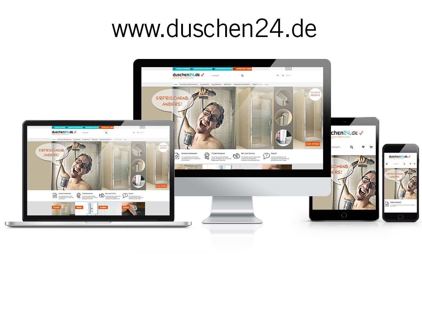 Shopware Online-Shop Duschen24