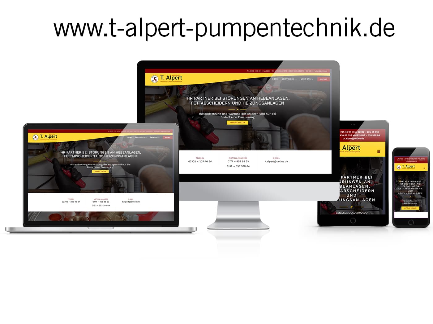 WordPress Website T Alpert Pumpentechnik